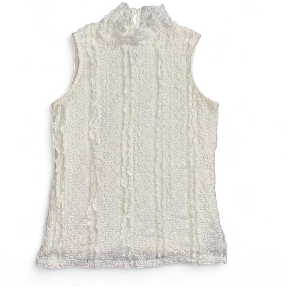 Faith of Zoe size Small Women's White Lace Blouse